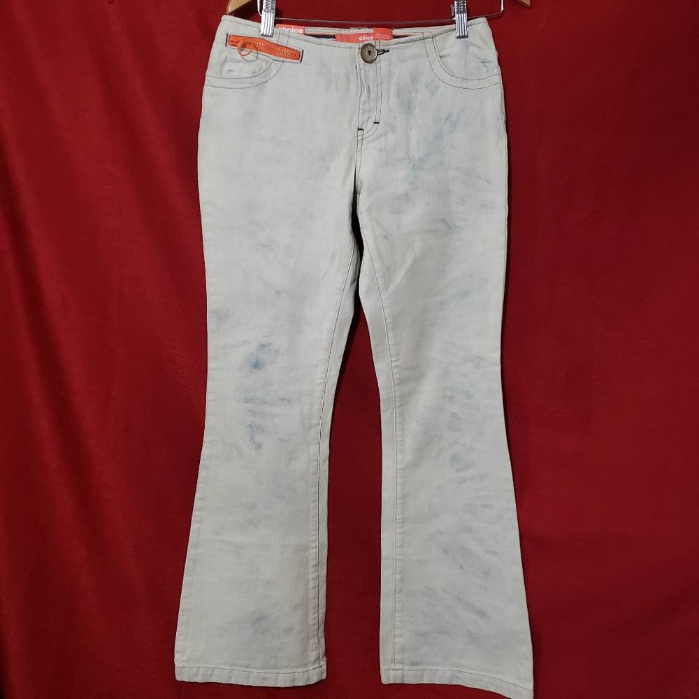 NWT Choice Calvin Klein Juniors/Women Flared Bleached Jeans 28